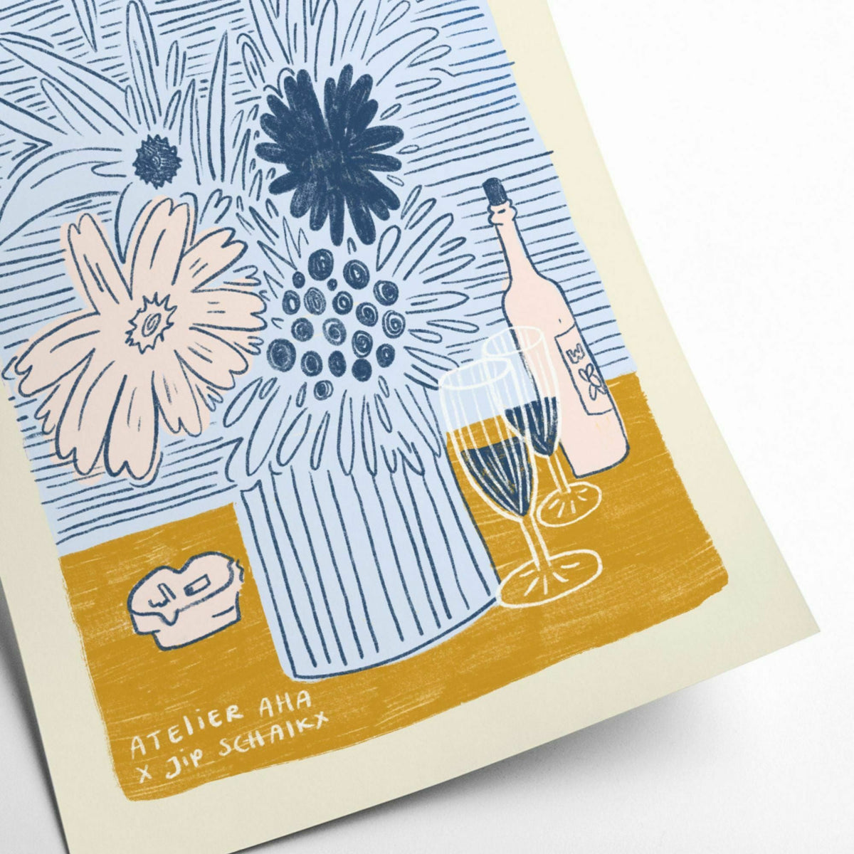Affiche Anouk 30 x 40 cm Wine & Flowers - PSTR Studio - The Cool Republic