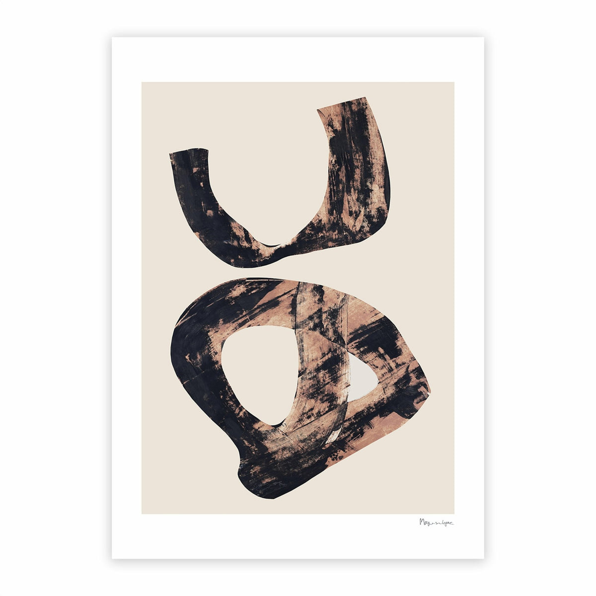 Berit Mogensen Lopez Painted Papercut Poster 50 x 70 cm - The Poster Club - The Cool Republic