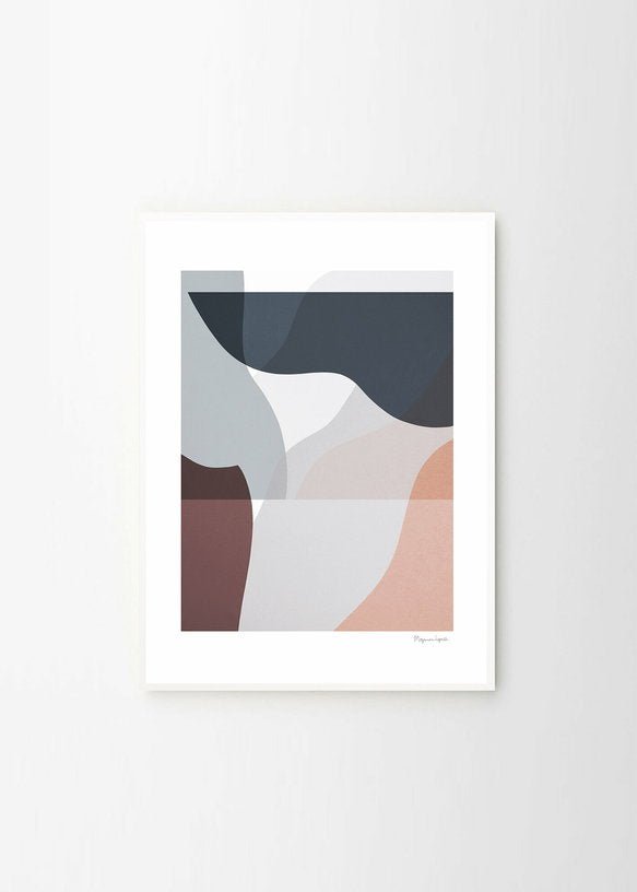 Affiche Berit Mogensen Lopez Soft Lines 02 30 x 40 cm - The Poster Club - The Cool Republic