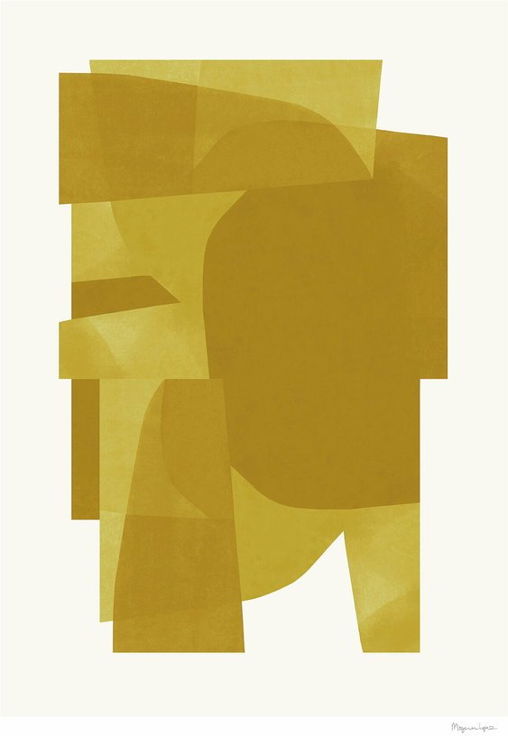 Affiche Berit Mogensen Lopez Yellow 50 x 70 cm - The Poster Club - The Cool Republic