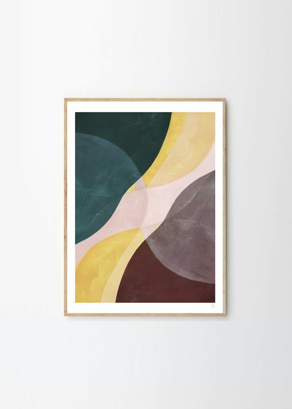 Affiche Berit Mogensen Lopez Yellow Flow 30 x 40 cm - The Poster Club - The Cool Republic
