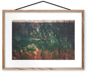 Affiche Canoë encadrée Moebe chêne A3 - Le Renard - The Cool Republic