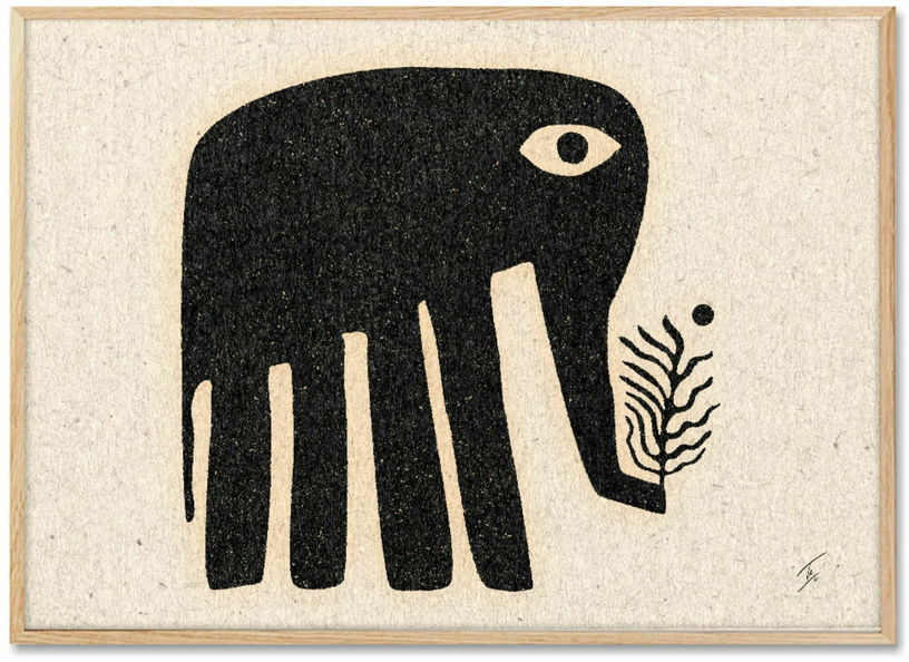 Affiche David Schmitt 30 x 40 cm Elephant - PSTR Studio - The Cool Republic