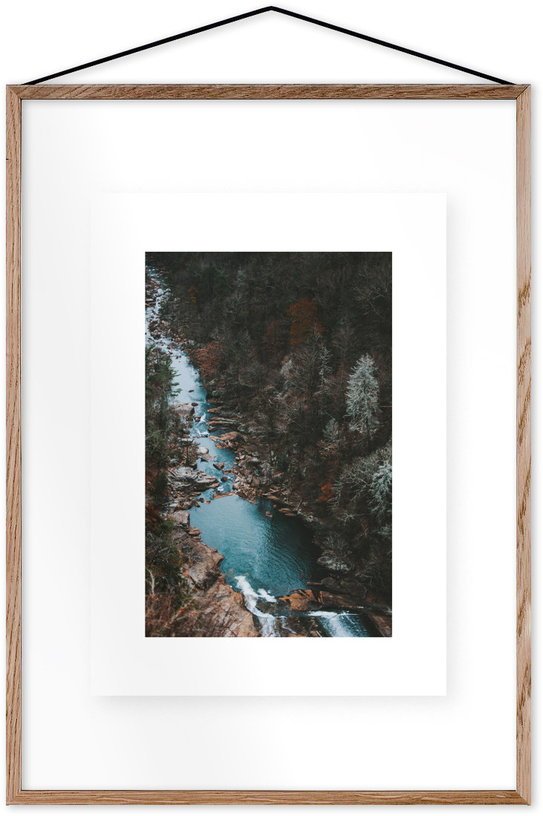Affiche Down the Canyon encadrée Moebe chêne A2 - Le Renard - The Cool Republic