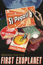 Affiche First Exoplanet 30 x 40 cm - Blue Shaker - The Cool Republic