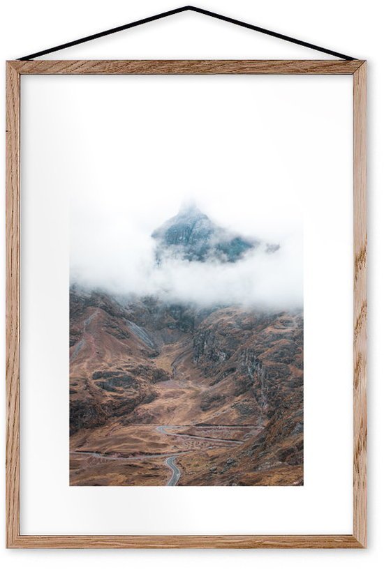 Affiche Foggy encadrée Moebe chêne A3 - Le Renard - The Cool Republic