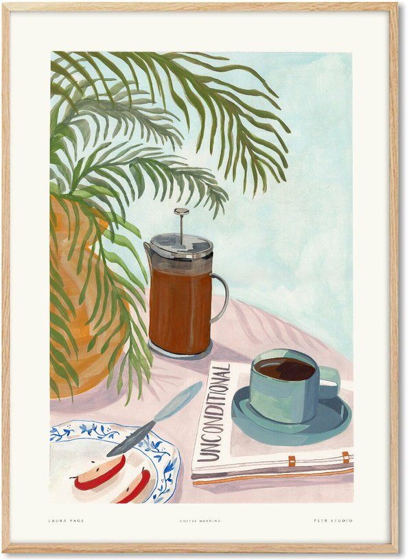 Affiche Laura 70 x 100 cm Coffee Morning - PSTR Studio - The Cool Republic