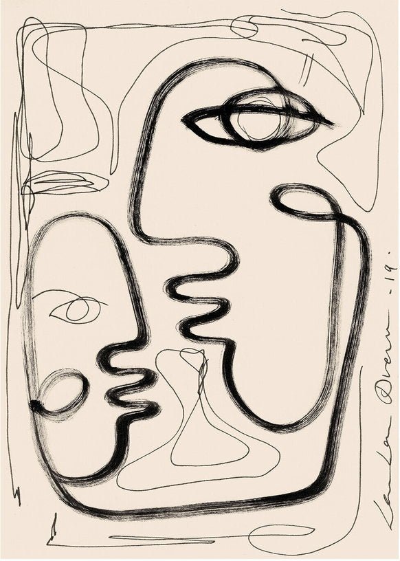 Affiche LouLou Avenue Tribu 03 50 x 70 cm - The Poster Club - The Cool Republic