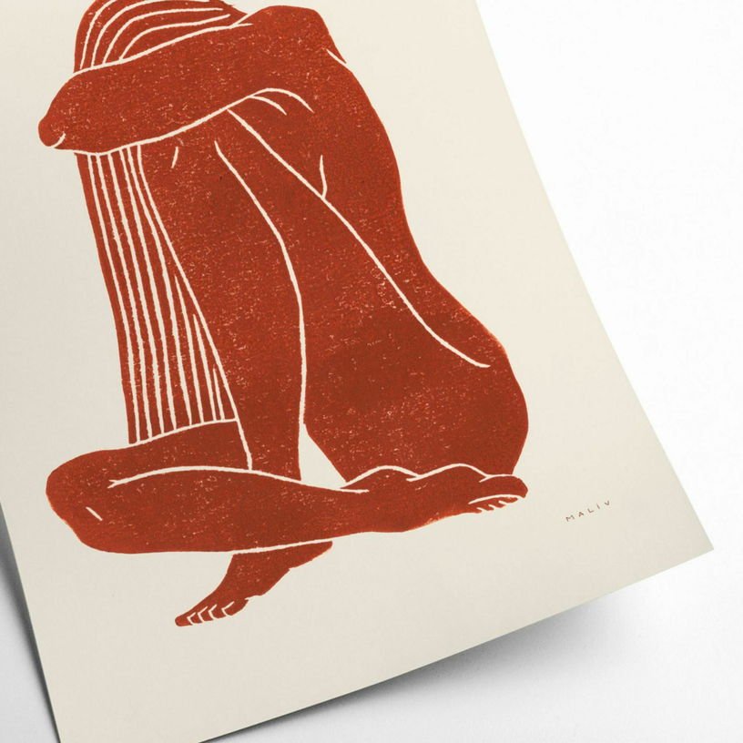 Affiche Maliv 50 x 70 cm Lumiere I - PSTR Studio - The Cool Republic