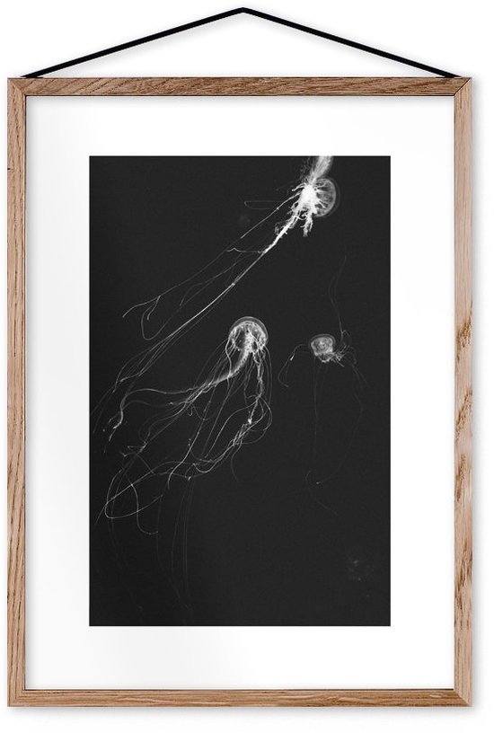 Affiche Medusa II encadrée Moebe chêne A3 - Le Renard - The Cool Republic