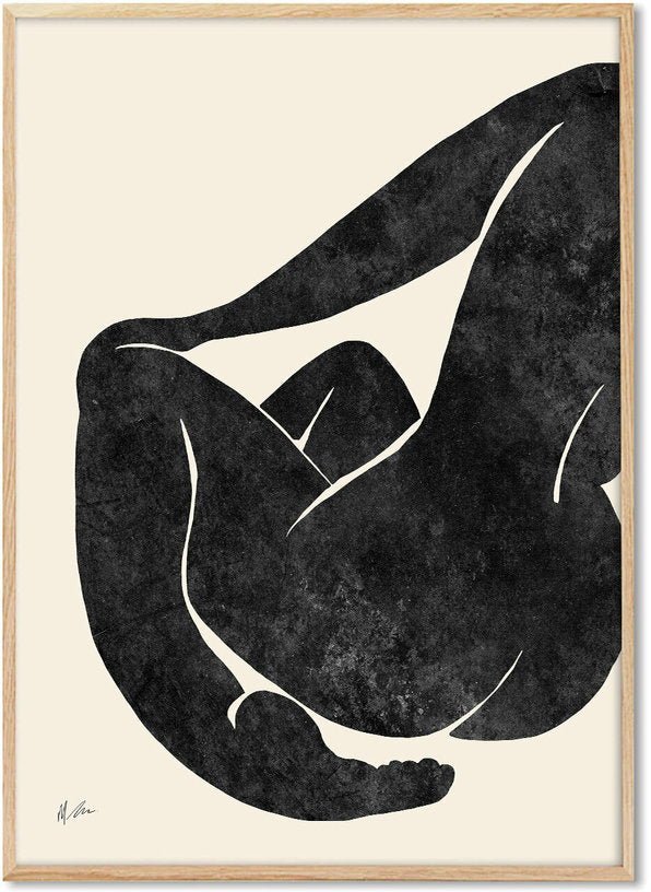 Affiche Michelle 30 x 40 cm Nu Noir - PSTR Studio - The Cool Republic