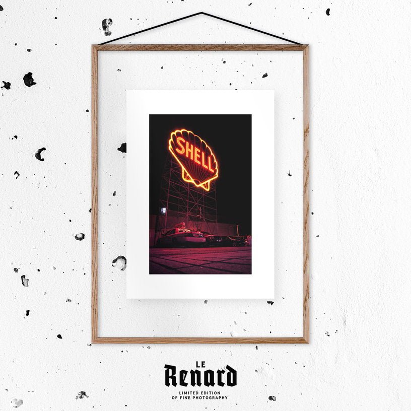 Affiche Shell encadrée Moebe chêne A2 - Le Renard - The Cool Republic