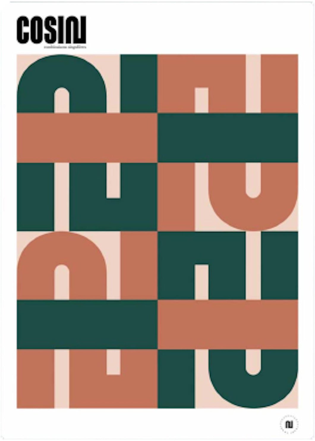Affiche terre de sienne 50x70 cm - Cosin Paris - The Cool Republic