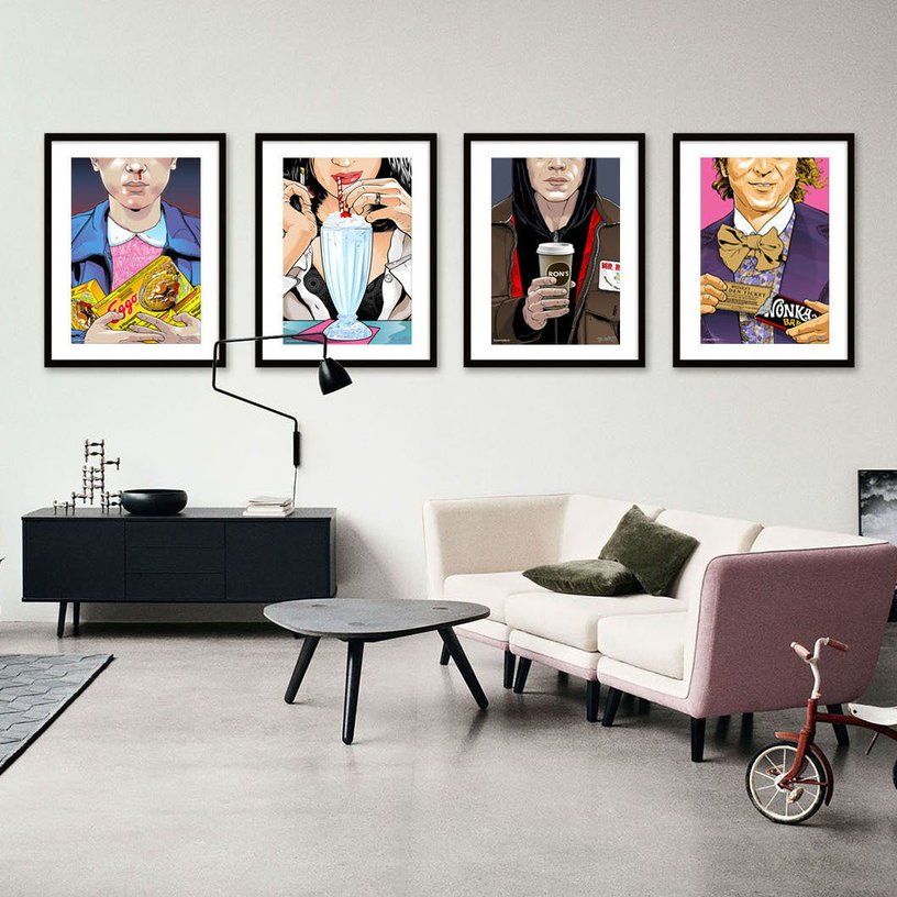 Affiche Wonka 40 x 60 cm Joshua Budich - Blue Shaker - The Cool Republic