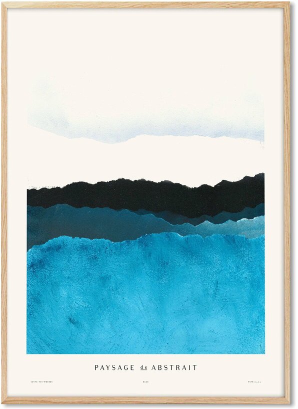 Affiche Yente 30 x 40 cm Paysage de Abstrait II - PSTR Studio - The Cool Republic