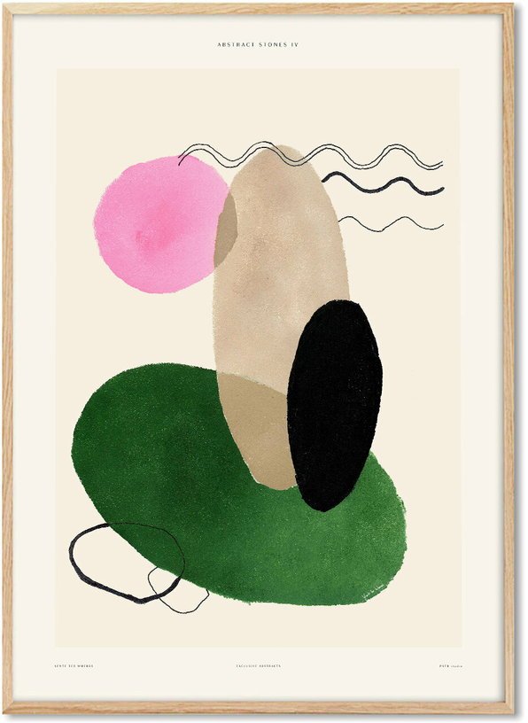 Affiche Yente 50 x 70 cm Abstract stones - PSTR Studio - The Cool Republic