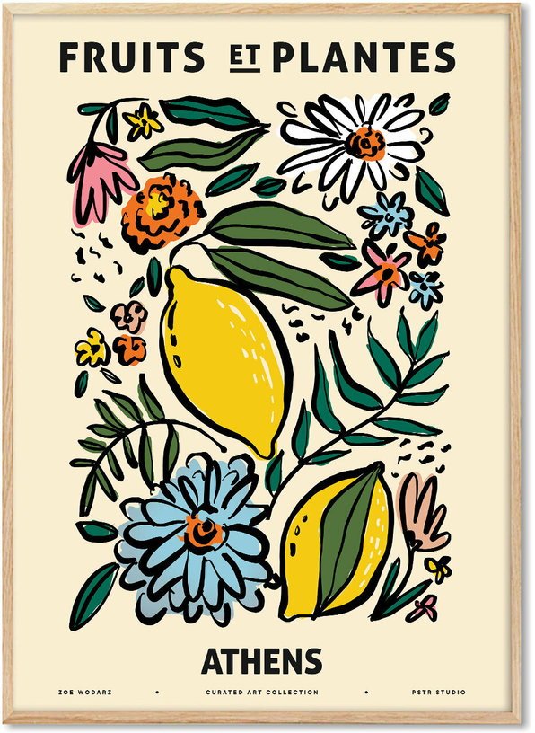 Affiche Zoe Athens 50 x 70 cm Fruits et Plantes - PSTR Studio - The Cool Republic