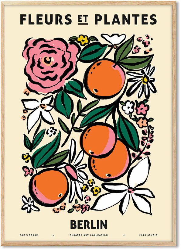 Affiche Zoe Berlin 30 x 40 cm Fleurs et Plantes - PSTR Studio - The Cool Republic