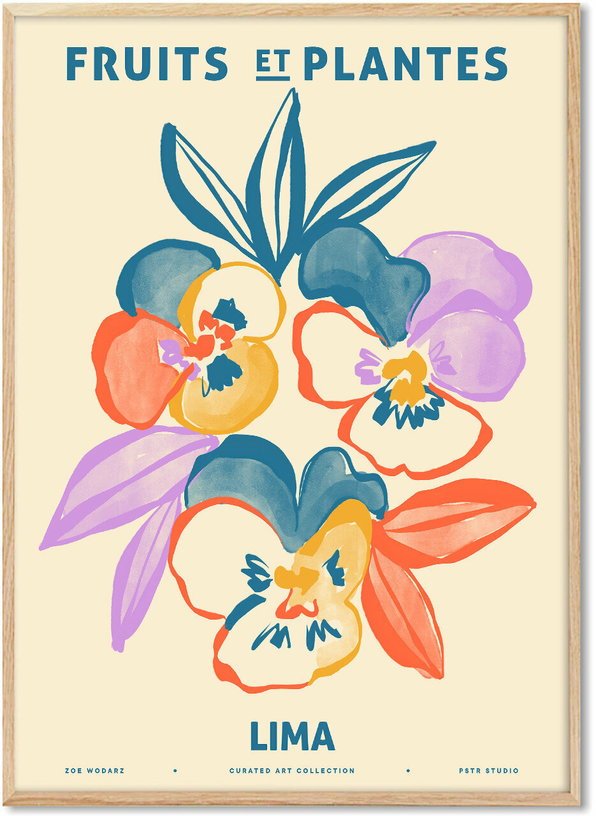 Affiche Zoe Lima 30 x 40 cm Fruits et Plantes - PSTR Studio - The Cool Republic