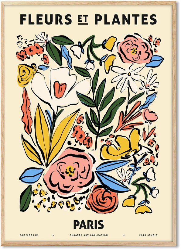 Affiche Zoe Paris 30 x 40 cm Fleurs et Plantes - PSTR Studio - The Cool Republic