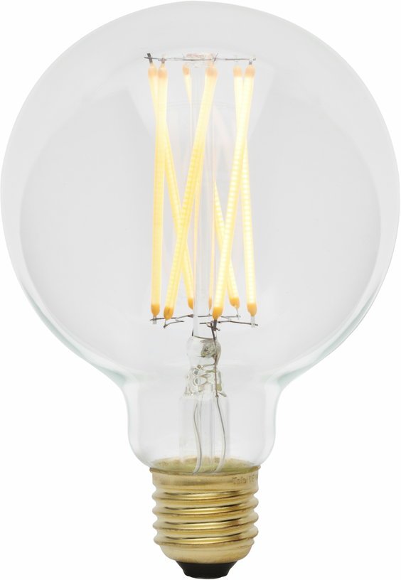 Ampoule non teintée LED E27 6W filament 9,5 cm - The Cool Republic