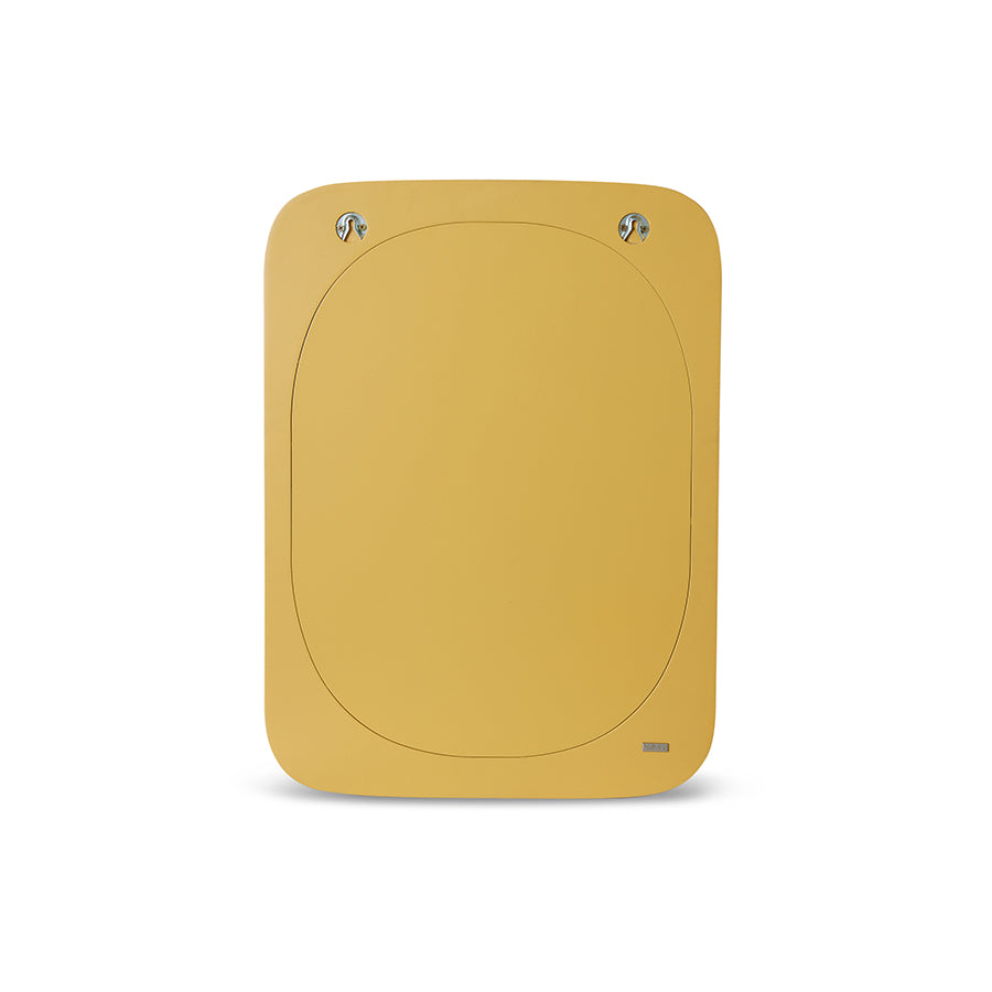 Yellow Wall Mirror Curve Ochre Matt - HKLIVING
