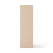 Beistelltisch aus Spiegelglas in Beige 31 x 31 x 100 cm - HKLIVING