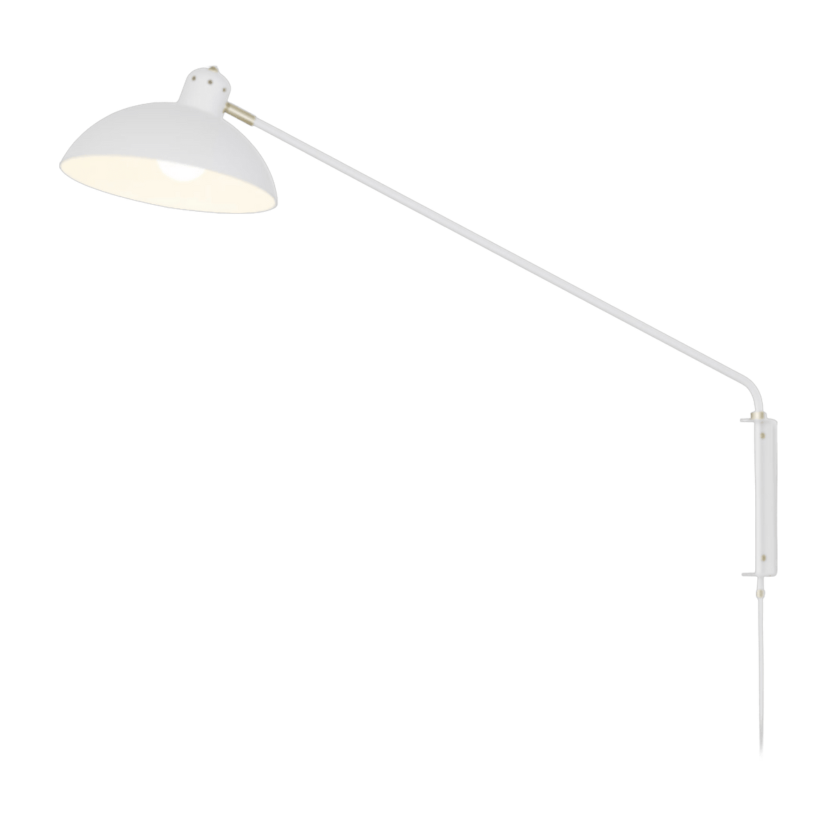 Applique avec prise blanche en laiton 81 cm Waldorf - Lambert & Fils - The Cool Republic