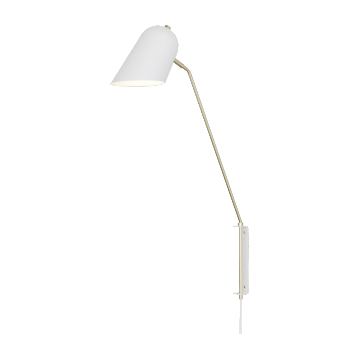 Applique avec prise blanche en laiton Cliff - Lambert & Fils - The Cool Republic
