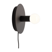 Applique avec prise en acier noir Dot - Lambert & Fils - The Cool Republic