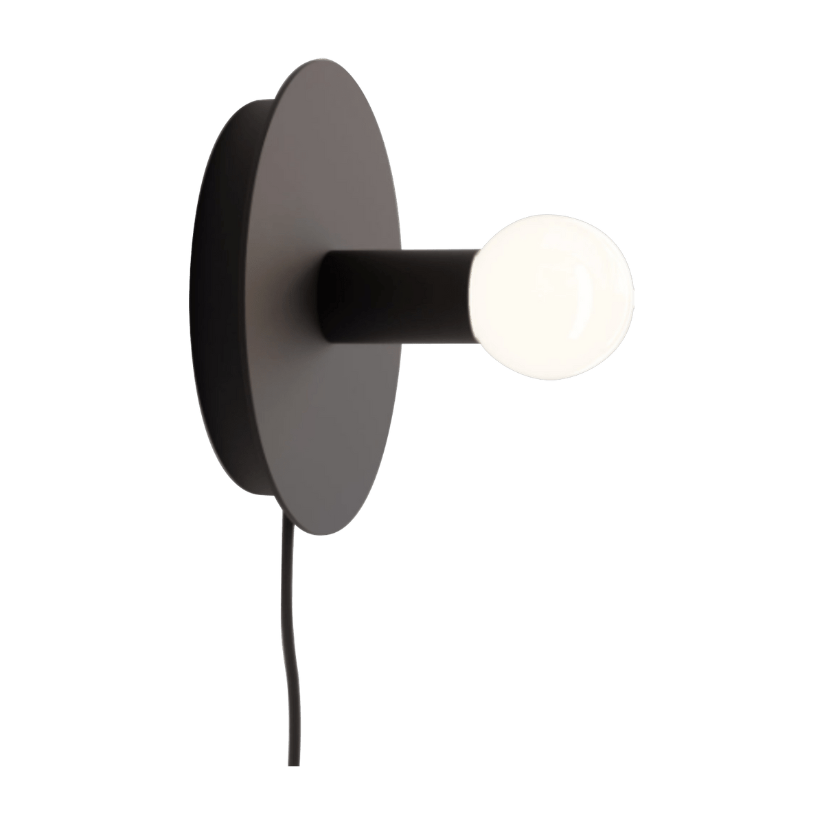 Applique avec prise en acier noir Dot - Lambert & Fils - The Cool Republic