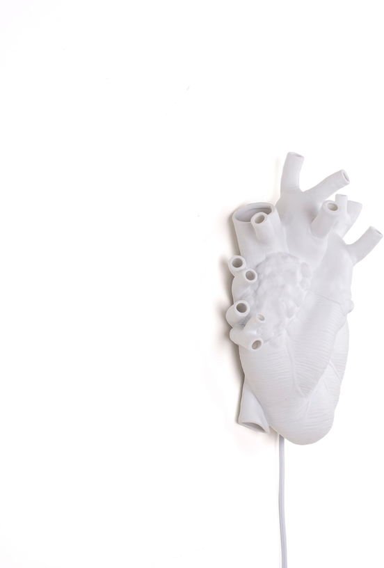 Applique avec prise en porcelaine blanc Love in Bloom - Seletti - The Cool Republic
