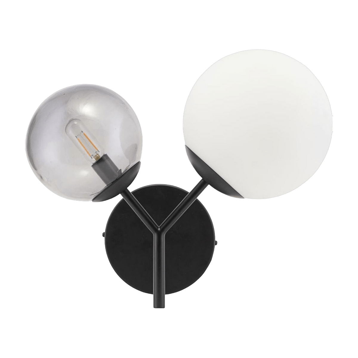 Applique avec prise en verre noire Twice - House Doctor - The Cool Republic