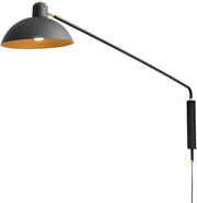 Applique avec prise noire en laiton 122 cm Waldorf - Lambert & Fils - The Cool Republic