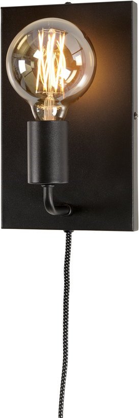 Applique avec prise noire rectangulaire Madrid - It's about Romi - The Cool Republic