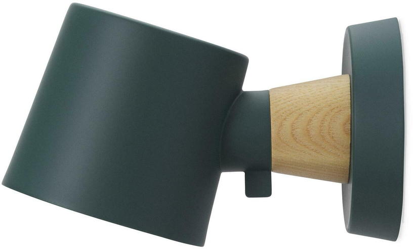 Applique câblée verte en acier et frêne Rise Hardwired - Normann Copenhagen - The Cool Republic