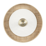 Applique cylindrique blanche 40 cm Portinatx - Market set - The Cool Republic
