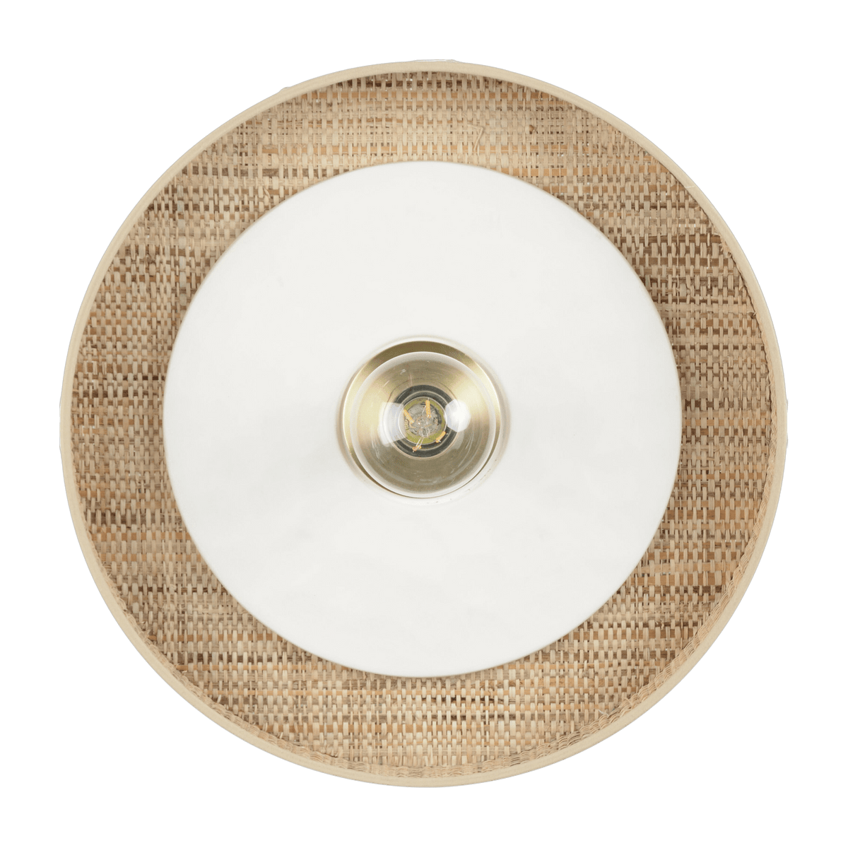 Applique cylindrique blanche 40 cm Portinatx - Market set - The Cool Republic