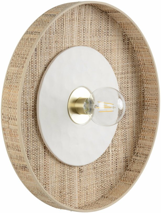 Applique cylindrique blanche 50 cm Portinatx - Market set - The Cool Republic