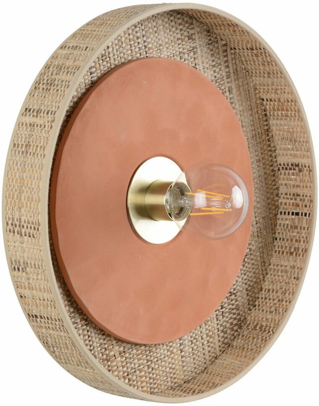 Applique cylindrique terracotta 40 cm Portinatx - Market set - The Cool Republic