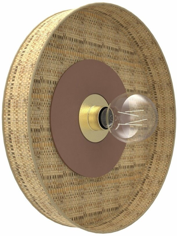 Applique cylindrique terracotta 40 cm Portinatx - Market set - The Cool Republic