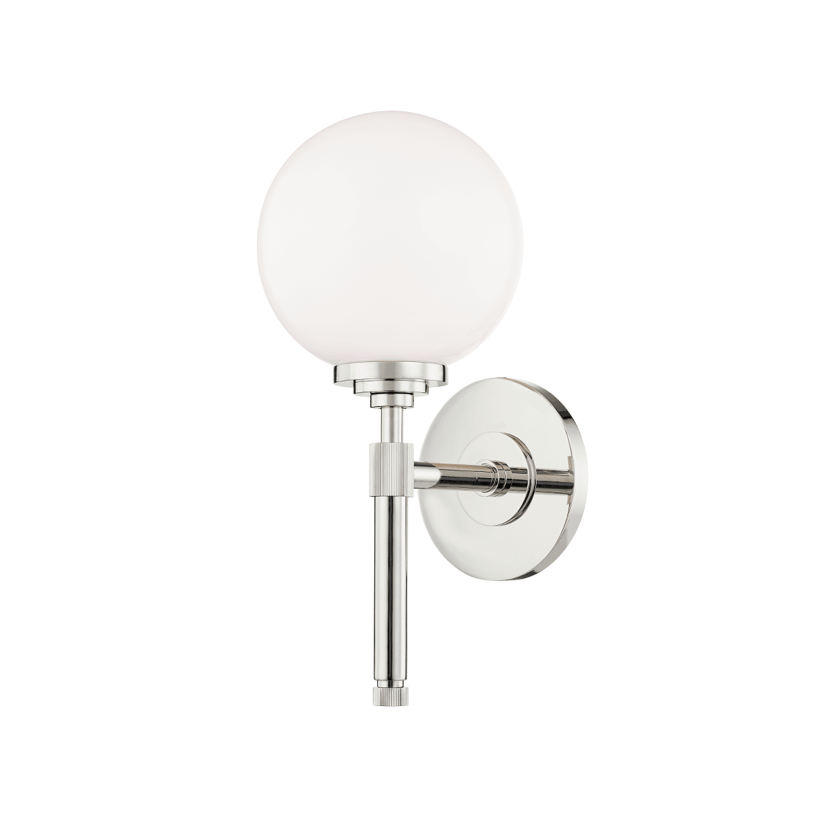Applique de salle de bain en acier nickel poli 15x32cm Bowery - Hudson Valley Lighting - The Cool Republic