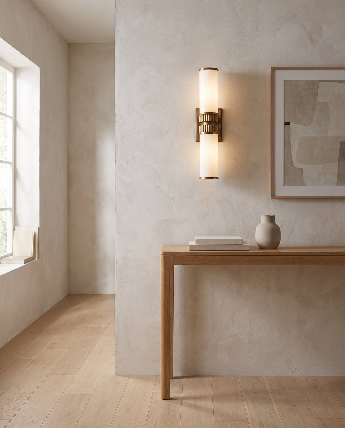 Applique de salle de bain en laiton laiton vieilli 13x53cm Harper - Hudson Valley Lighting - The Cool Republic