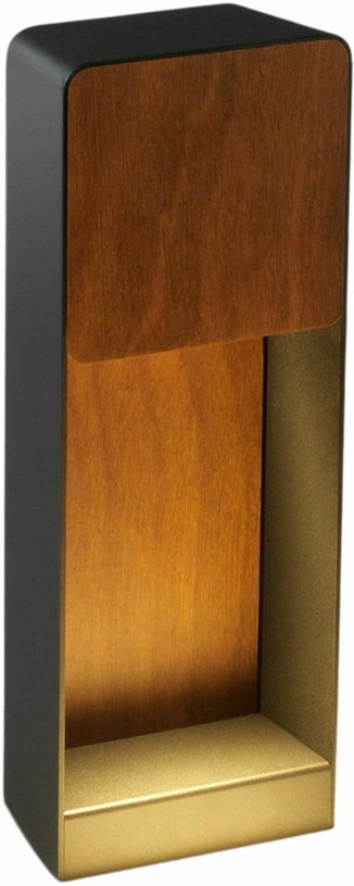 Applique d'extérieur 35 cm en aluminium et bois iroko LAB B - Marset - The Cool Republic