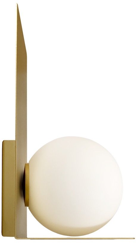 Applique dorée globe blanc Bohème - Elements Lighting - The Cool Republic