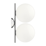 Applique double design en acier chromé 20 cm IC - Flos - The Cool Republic