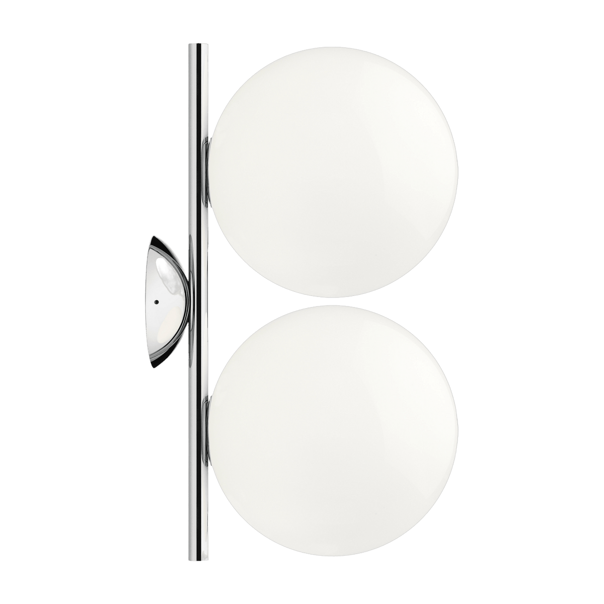 Applique double design en acier chromé 20 cm IC - Flos - The Cool Republic