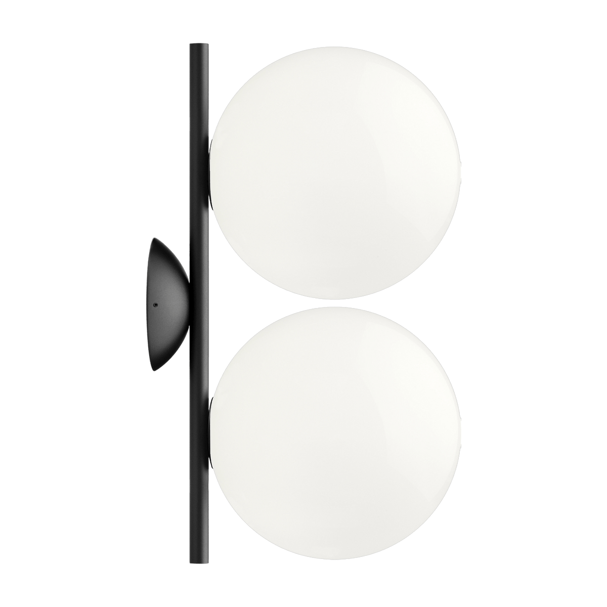 Applique double design en acier noir 20 cm IC - Flos - The Cool Republic