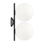 Applique double design en acier noir 20 cm IC - Flos - The Cool Republic