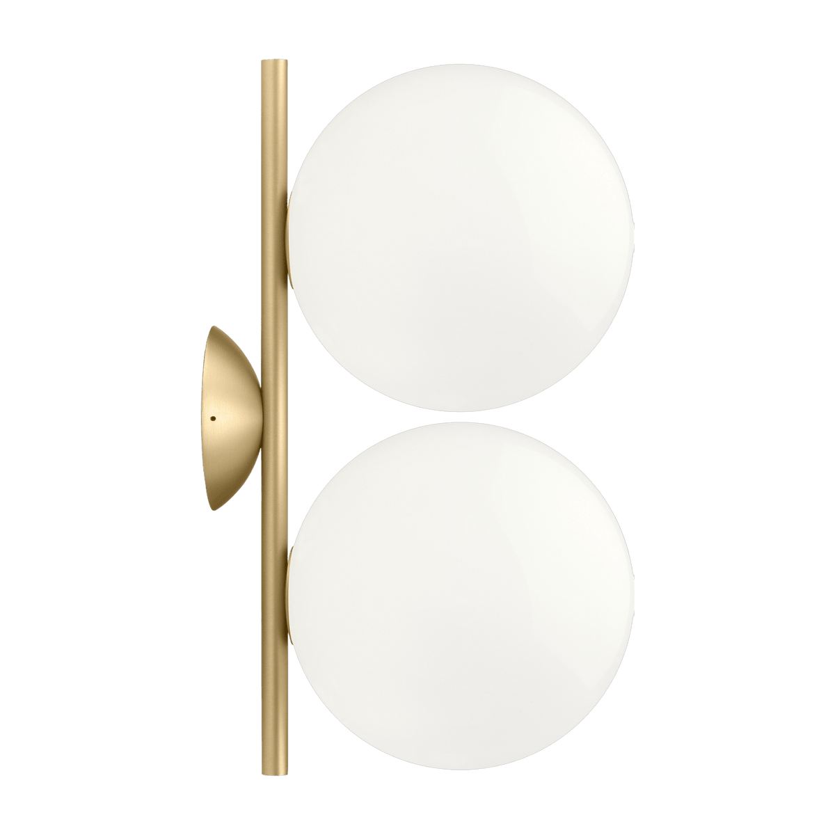 Applique double design en laiton satiné 20 cm IC - Flos - The Cool Republic